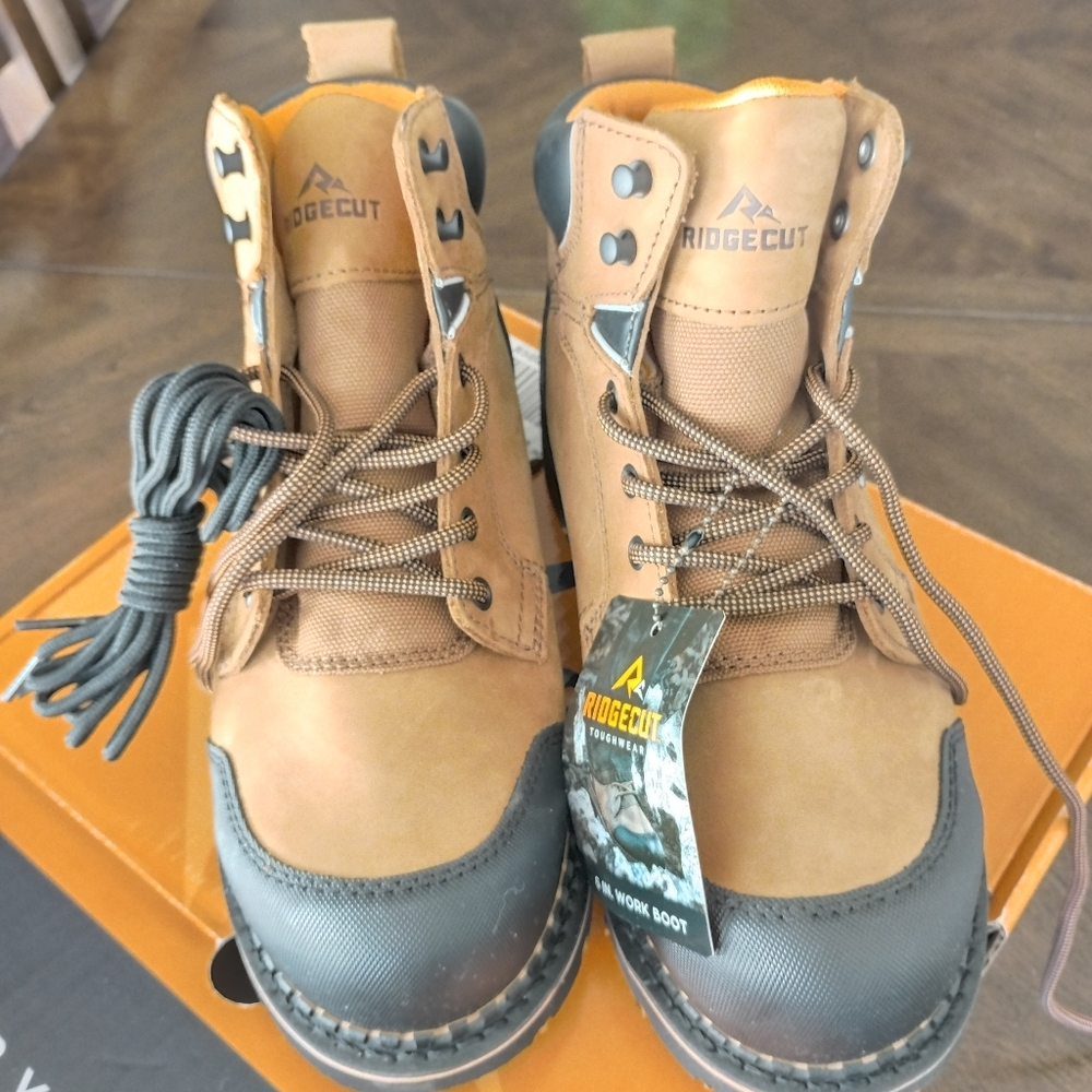 Men's Ridgecut 6-Inch Work Boots Size 9M New